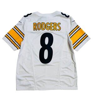Aaron Rodgers Pittsburgh Steelers Nike Vapor F.U.S.E Away White Jersey Sz Large